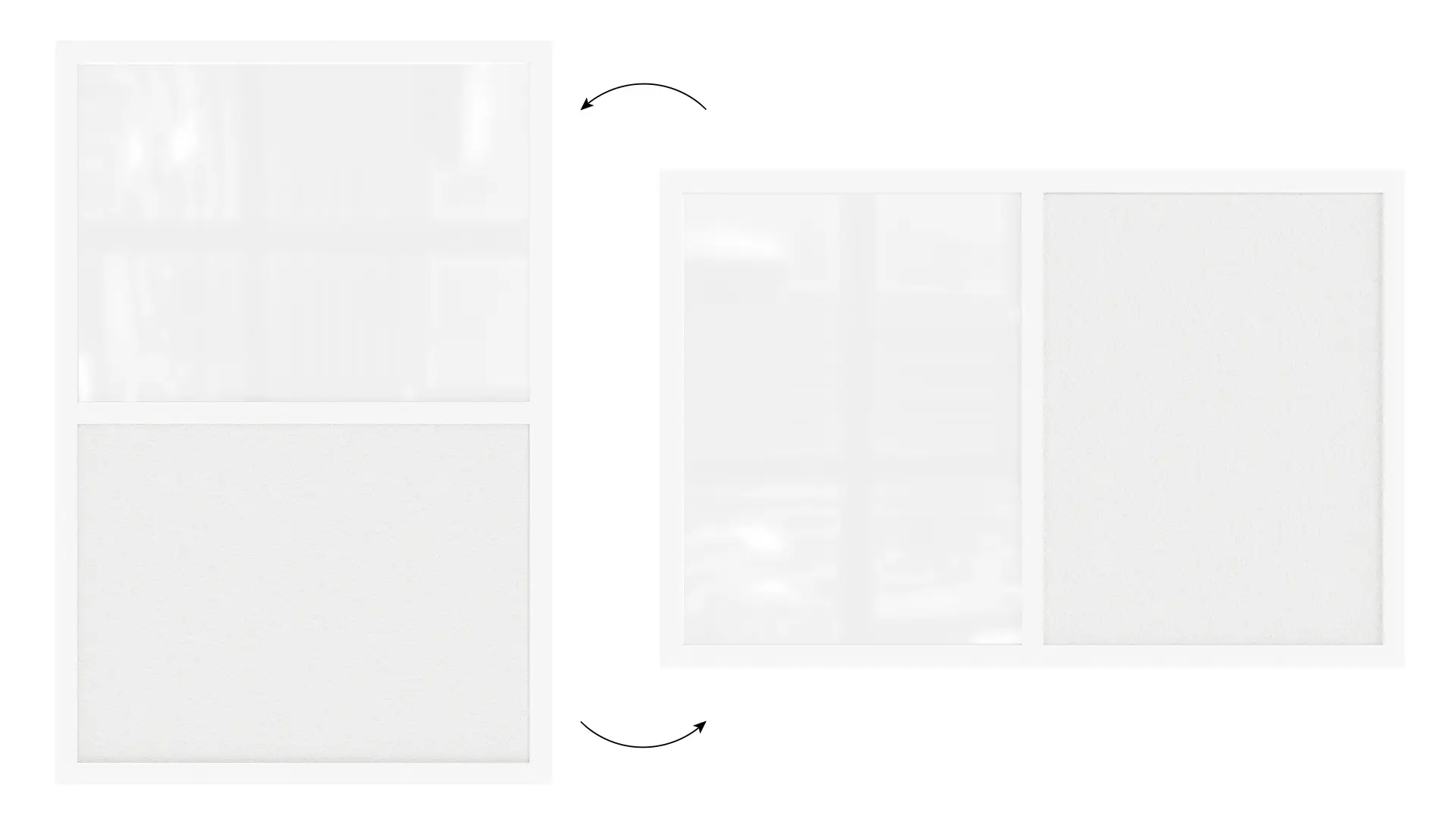 Tableau Combi 2 en 1, Blanc Magnétique Effaçable à Sec et en Liège Blanc avec Cadre en Bois Blanc 60x40cm – Image 5