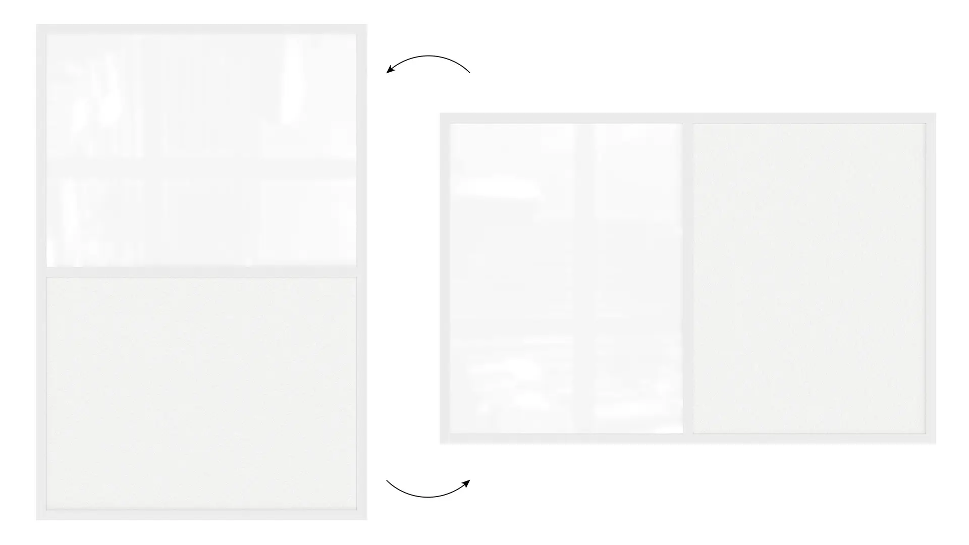 Tableau Combi 2 en 1, Blanc Magnétique Effaçable à Sec et en Liège Blanc avec Cadre en Bois Blanc 90x60cm – Image 5