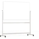 Tableau Blanc Mobile Double Face Magnétique Effaçable à Sec avec Cadre en Aluminium 170x100cm