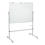 Tableau Blanc Mobile Double Face Magnétique Effaçable à Sec avec Cadre en Aluminium 240x120 cm - INDUSTRIEL