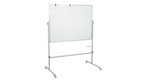 Tableau Blanc Mobile Double Face Magnétique Effaçable à Sec avec Cadre en Aluminium 240x120 cm - INDUSTRIEL