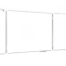 Tableau Blanc Scolaire Type Triptyque avec Cadre en Aluminium 120x90cm//240cm
