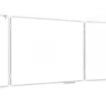 Tableau Blanc Scolaire Type Triptyque avec Cadre en Aluminium 120x90cm//240cm