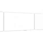 Tableau Blanc Scolaire Type Triptyque avec Cadre en Aluminium 200x100cm//400cm