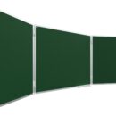 Tableau VERT Scolaire Type Triptyque avec Cadre en Aluminium 120x90 // 240 cm
