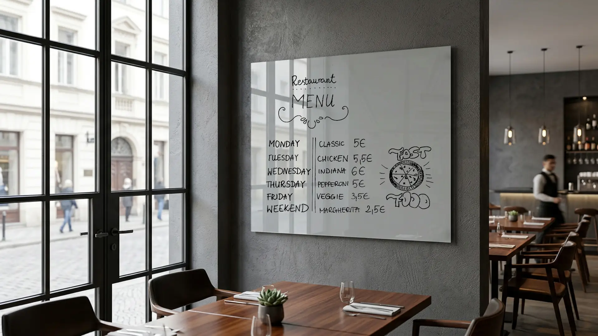 Tableau en Verre Gris 100x80cm, Tableau Magnétique sans Cadre, Verre Trempé – Image 10