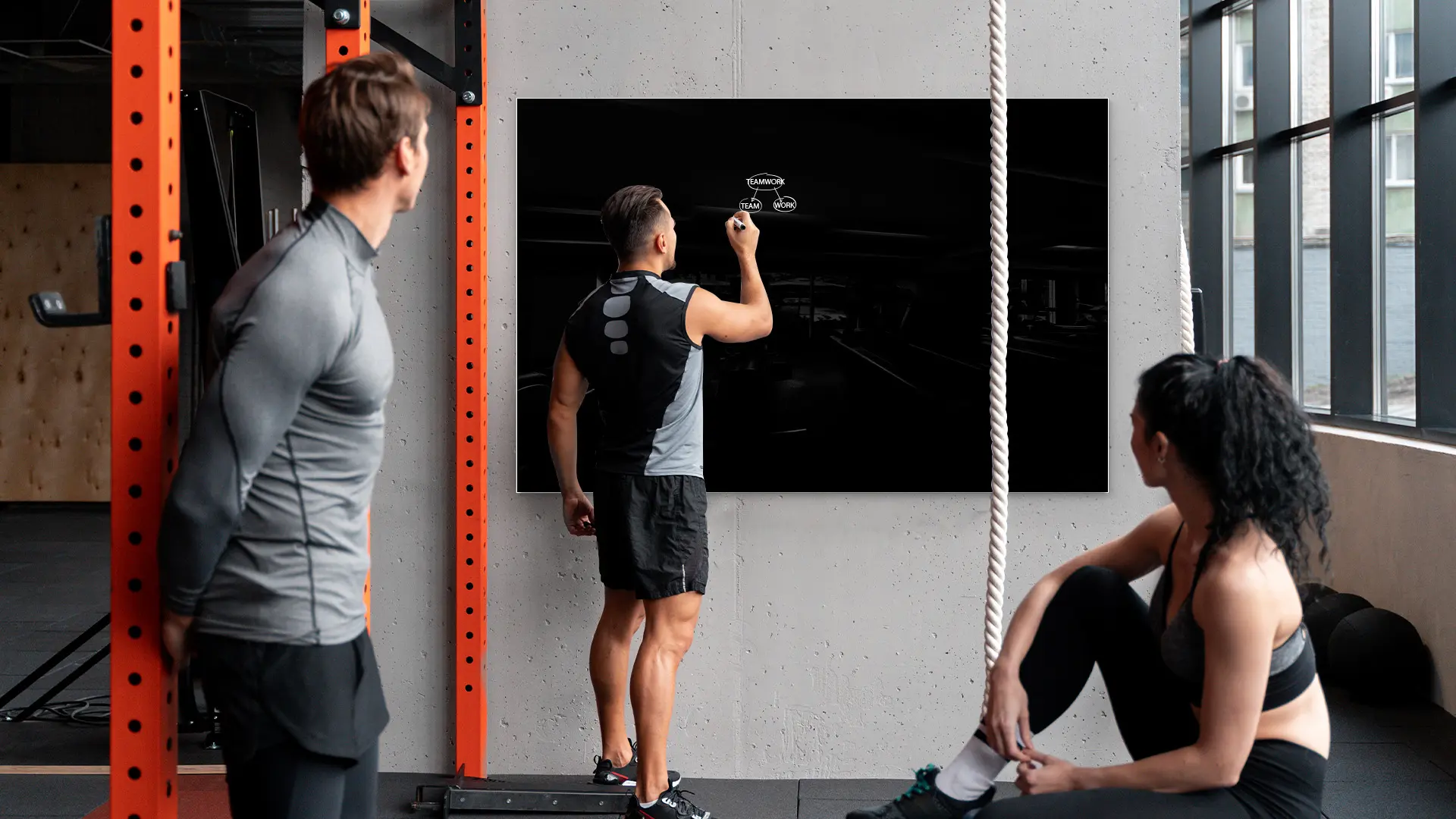 Tableau Noir en Verre 180x120cm, Tableau Magnétique sans Cadre, Verre Trempé + ACCESSOIRES – Image 11