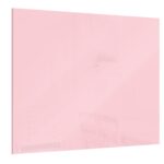 Tableau en Verre Bubblegum pink 45x45cm - Tableau Magnétique sans Cadre, Verre Trempé