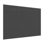 Tableau en Verre Gris Foncé 100x80cm, Tableau Magnétique sans Cadre, Verre Trempé