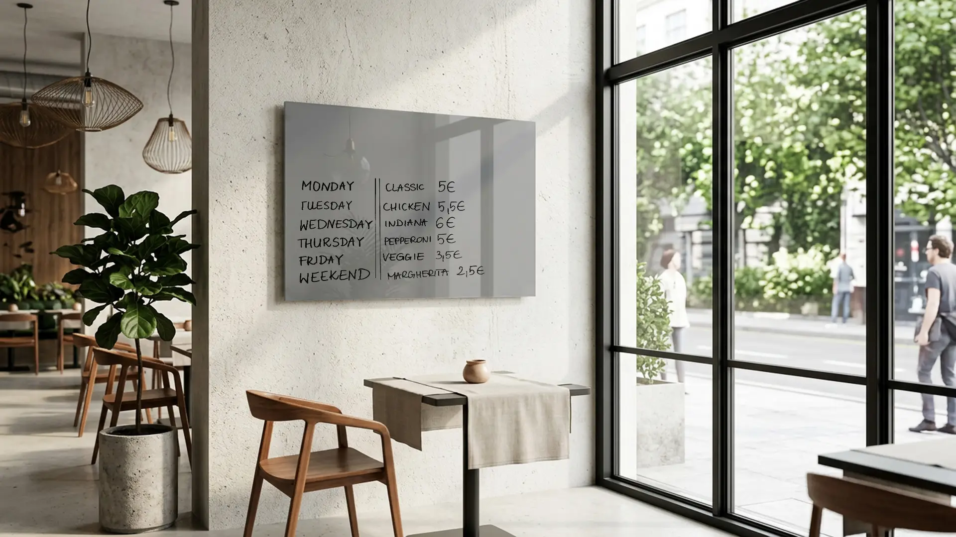 Tableau en Verre Gris 60x40cm, Tableau Magnétique sans Cadre, Verre Trempé – Image 10