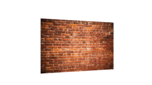 ALLboards Tableau en Verre Magnétique Style Brique Mur en Briques 60x40cm, Impression sur Verre