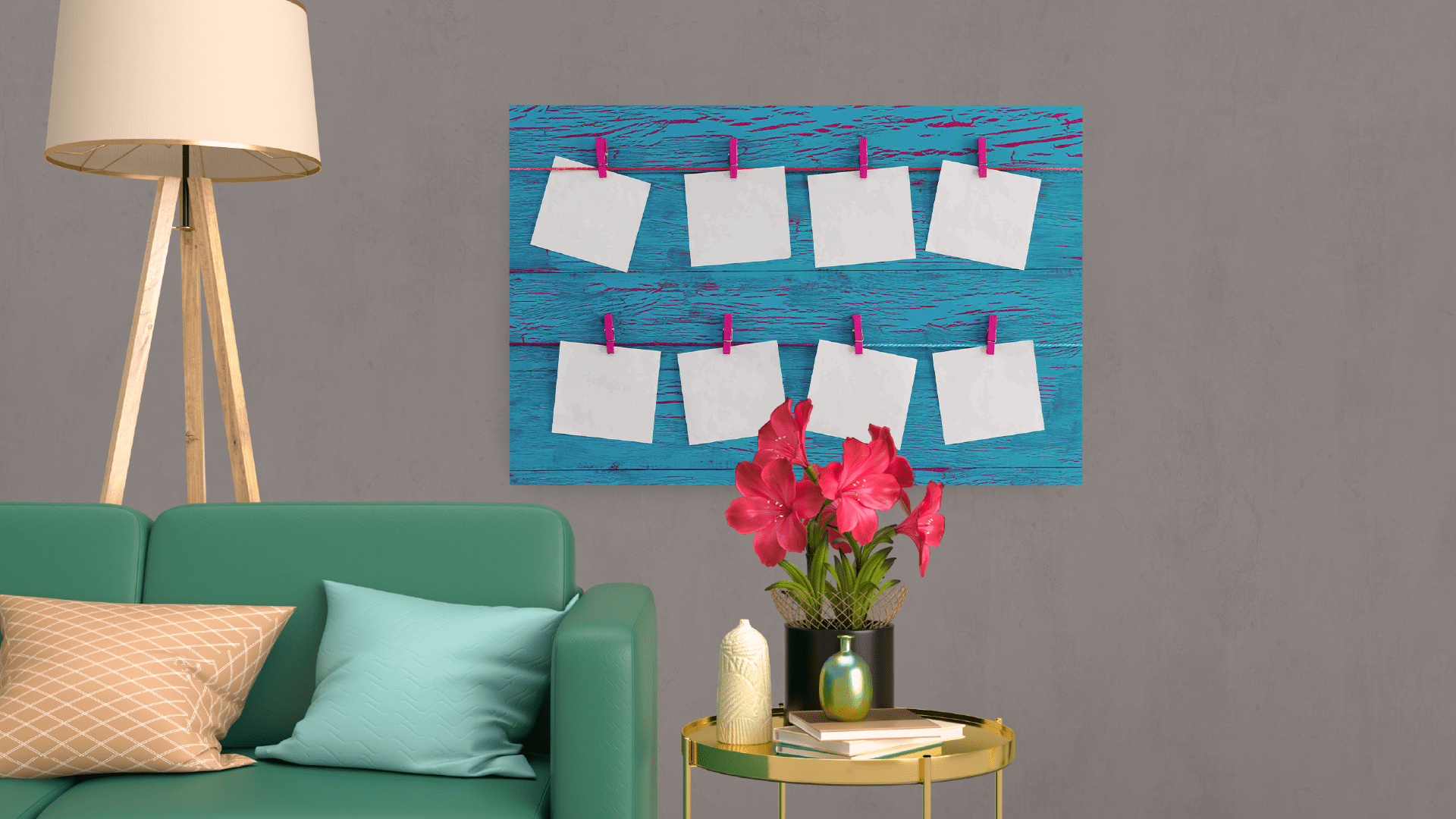 ALLboards Tableau en Verre Magnétique Style Post-it Bloc-Notes 90x60cm, Impression sur Verre – Image 3