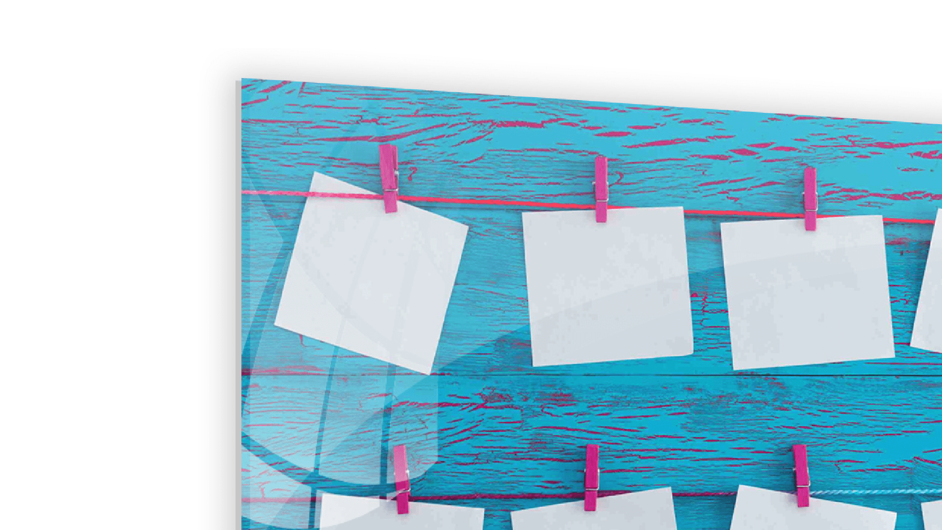 ALLboards Tableau en Verre Magnétique Style Post-it Bloc-Notes 90x60cm, Impression sur Verre – Image 6