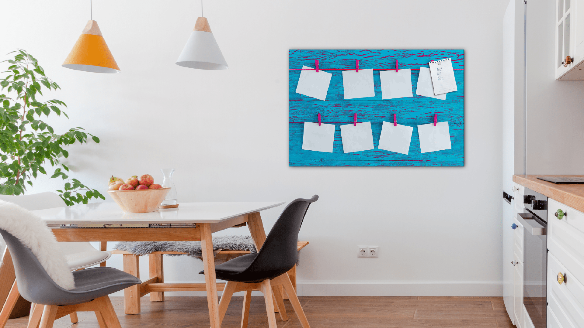 ALLboards Tableau en Verre Magnétique Style Post-it Bloc-Notes 90x60cm, Impression sur Verre – Image 8