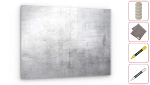 Impression sur verre CIMENT, 60x40 cm + kit d'accessoires GRATUIT