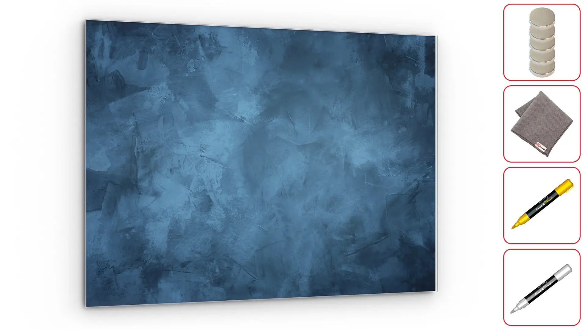Impression sur verre CIEL NUAGEUX 60x40 cm + accessoires gratuits