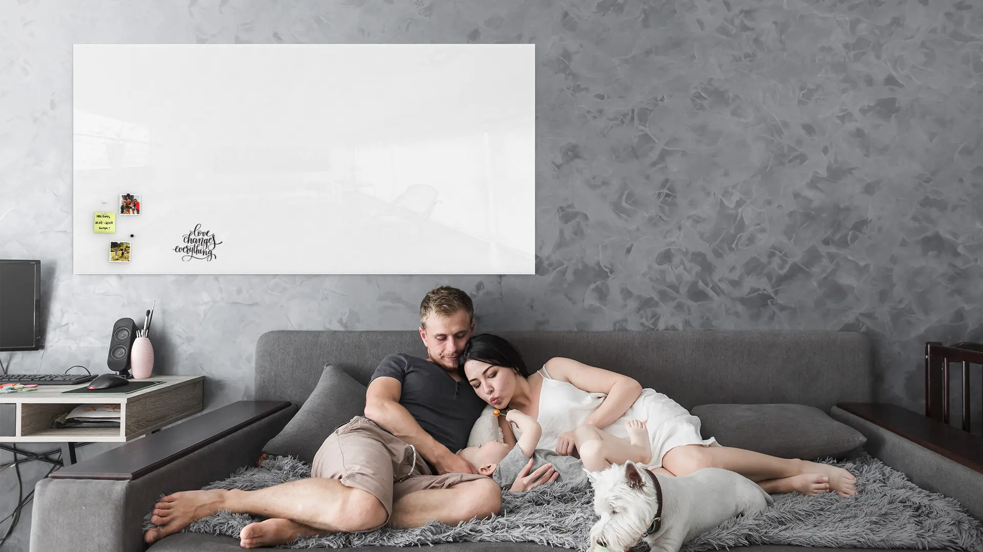 Tableau Blanc en Verre PREMIUM SUPERWHITE 200x100cm, Tableau Magnétique sans Cadre, Verre Trempé + ACCESSOIRES – Image 12