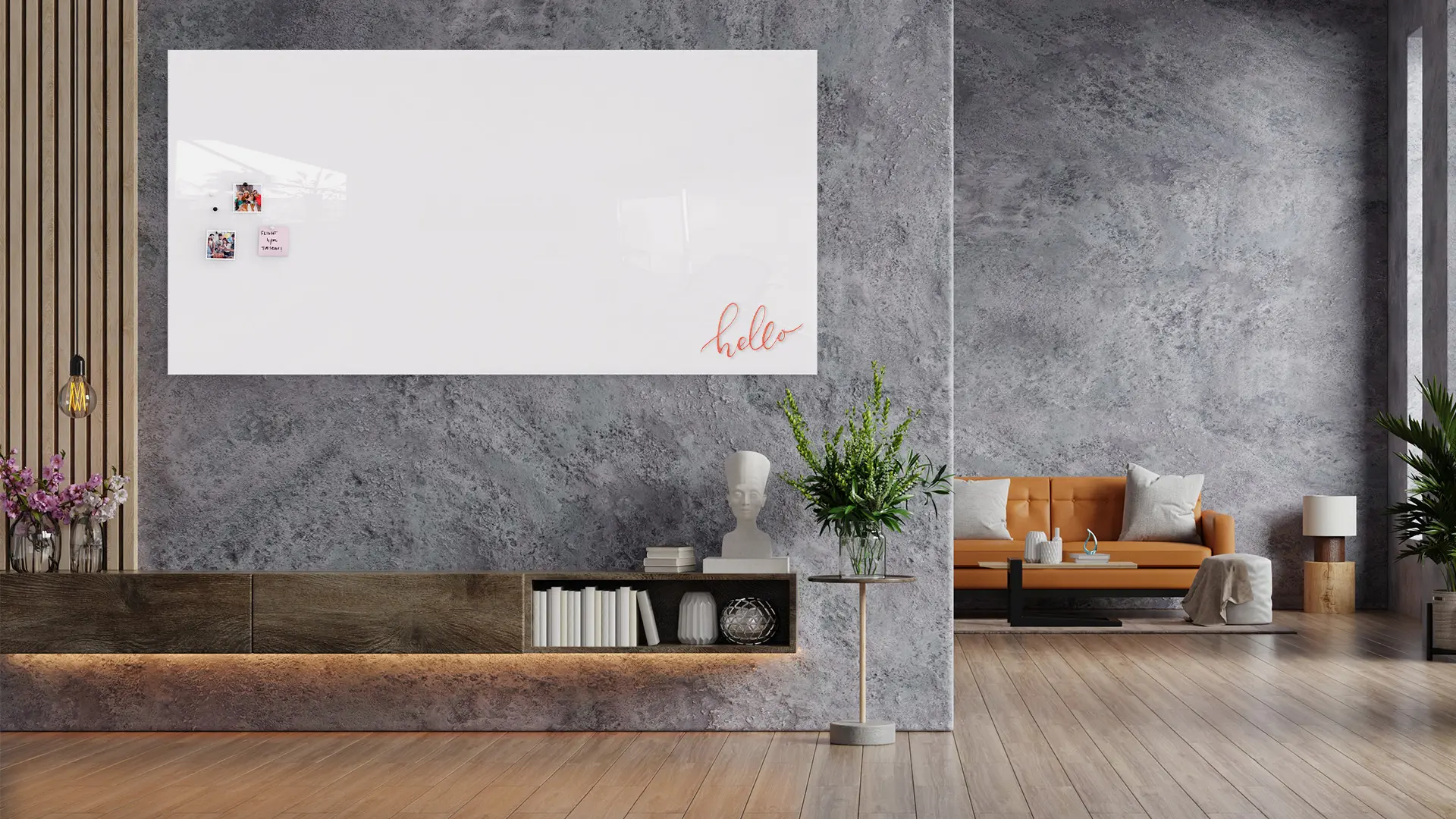 Tableau Blanc en Verre PREMIUM SUPERWHITE 200x100cm, Tableau Magnétique sans Cadre, Verre Trempé + ACCESSOIRES – Image 3