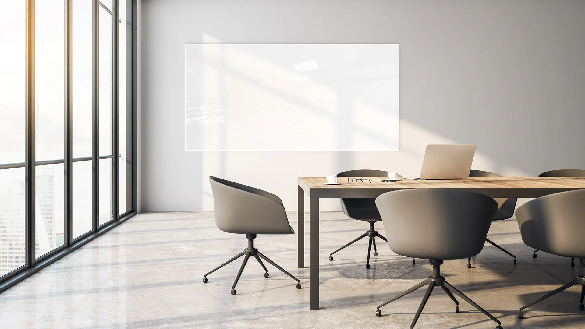 Tableau Blanc en Verre PREMIUM SUPERWHITE 200x100cm, Tableau Magnétique sans Cadre, Verre Trempé + ACCESSOIRES – Image 4
