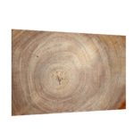 ALLboards Tableau en Verre Magnétique Style Bois Tronc Cernes de Bois 90x60cm, Impression sur Verre
