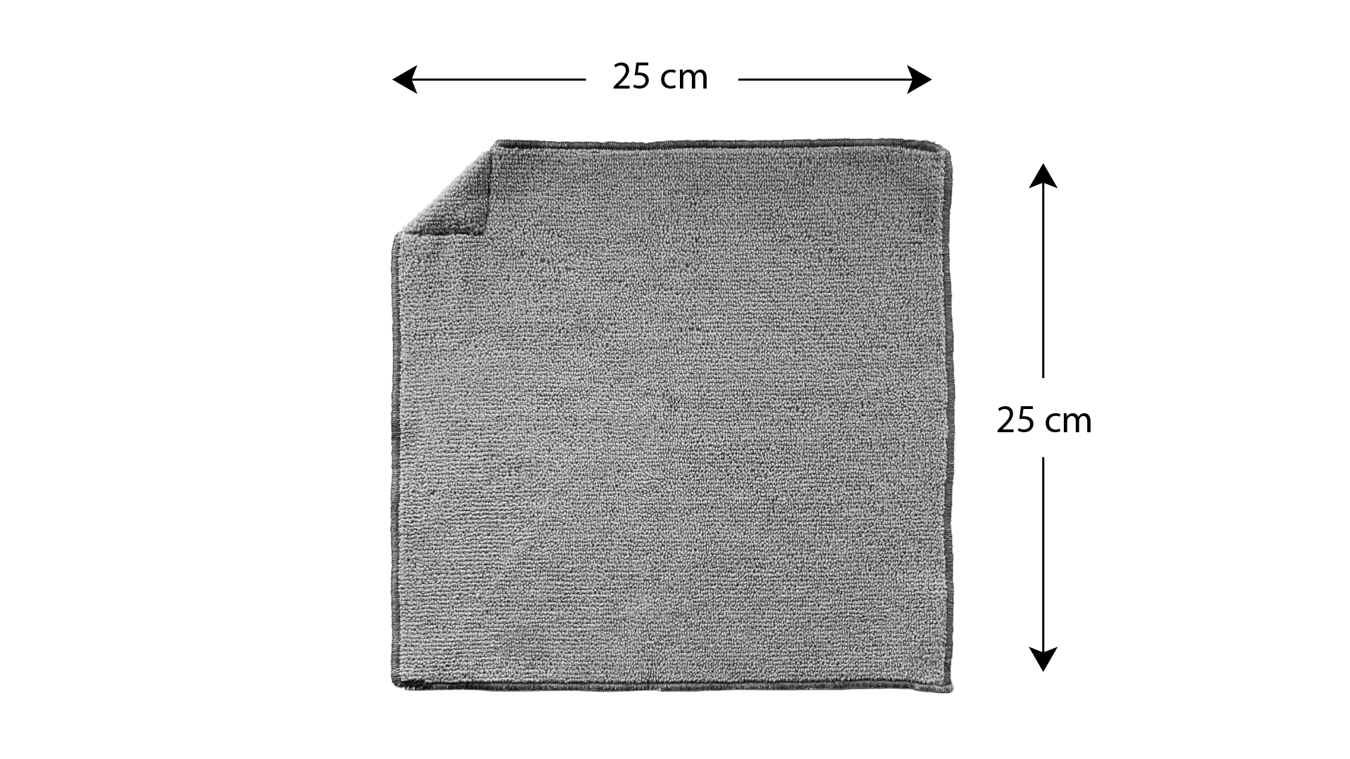 Chiffon magnétique pour tableaux effaçables à sec, en verre et à craie - 25x25cm, couleur grise - PREMIUM – Image 3