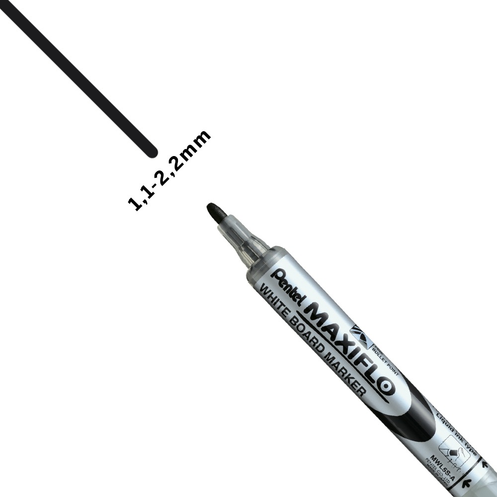 Lot de 4 Marqueurs de Couleur avec Eponge Pentel Maxiflo – Image 6