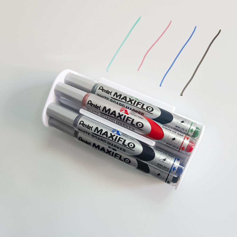 Lot de 4 Marqueurs de Couleur avec Eponge Pentel Maxiflo – Image 3