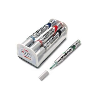Lot de 4 Marqueurs de Couleur avec Eponge Pentel Maxiflo