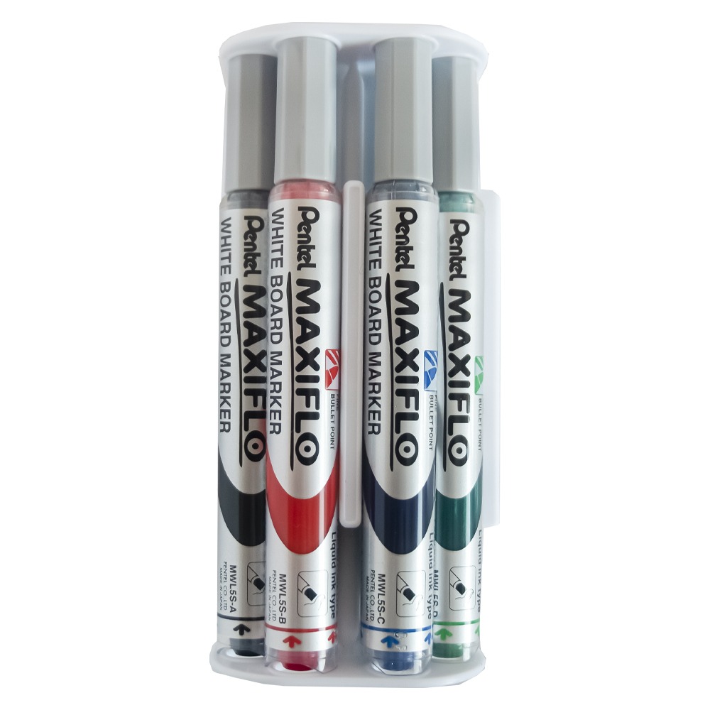 Lot de 4 Marqueurs de Couleur avec Eponge Pentel Maxiflo – Image 5