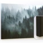 Tableau magnétique CANVASboards 90x60cm - Forêt dans le brouillard