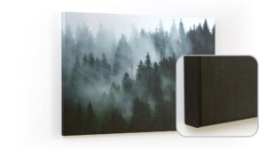 Tableau magnétique CANVASboards 90x60cm - Forêt dans le brouillard