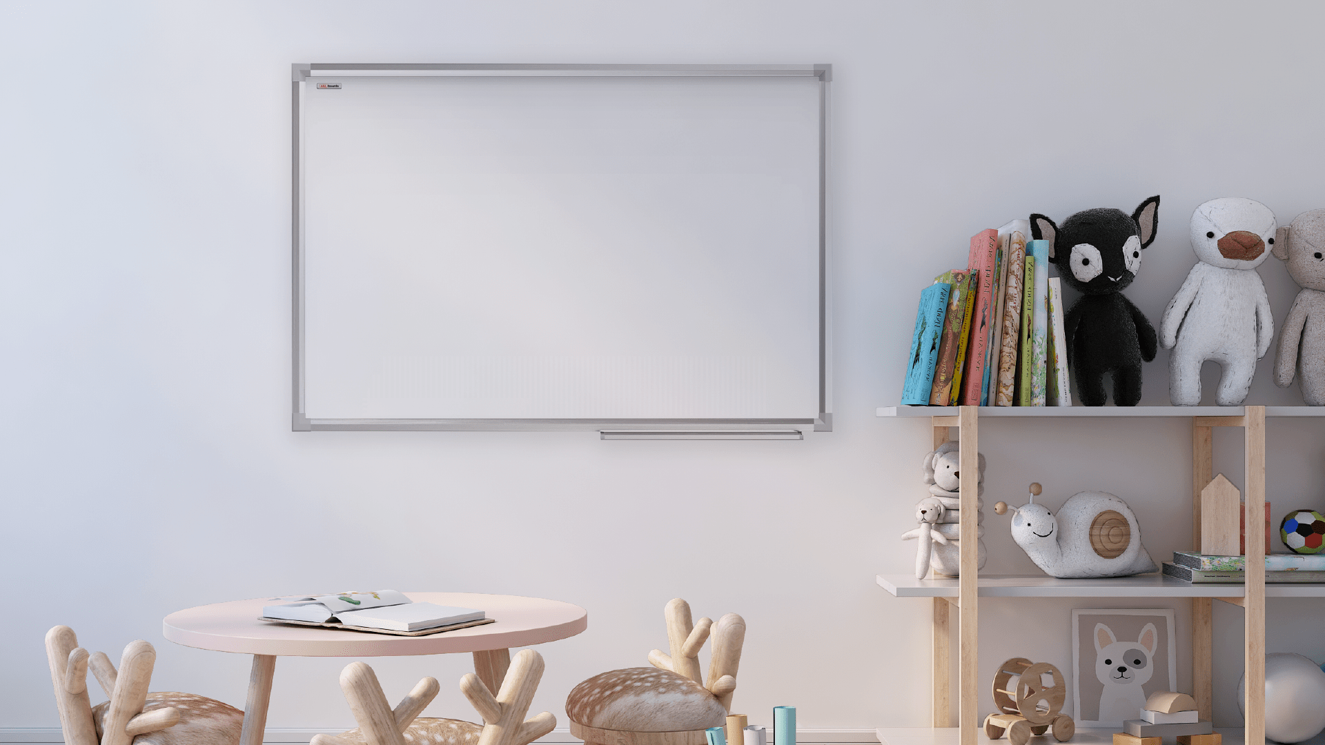 Tableau Blanc Magnétique Adhésif Cinnani - 60x40cm | Effaçable à Sec Avec Stylos Et Aimants