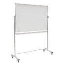 Tableau Blanc Mobile Double Face Magnétique Effaçable à Sec avec Cadre en Aluminium 160x120cm PREMIUM