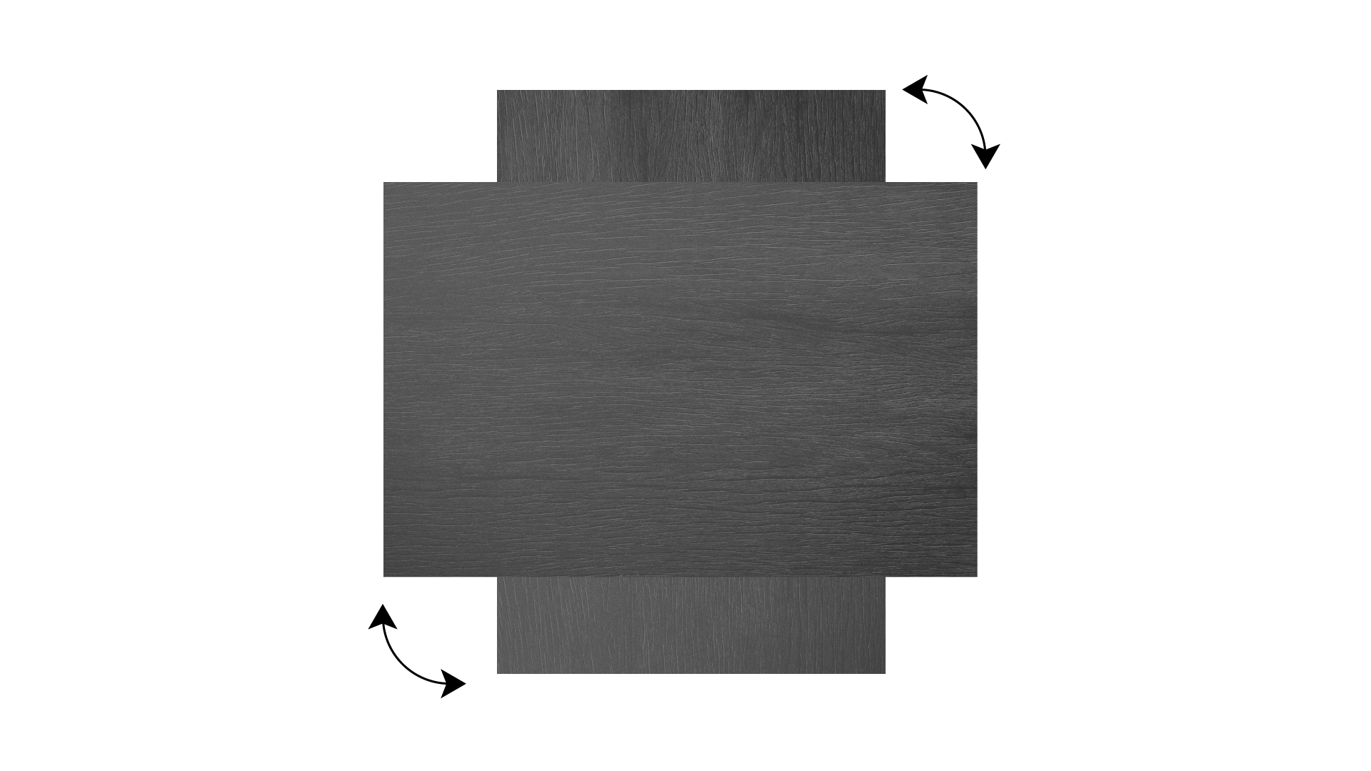 Tableau Magnétique en Métal Motif Bois Gris 60x40cm, MetalBoards pour tout type d’Aimants – Image 5