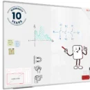 Tableau Blanc Magnétique Effaçable à Sec avec Cadre en Aluminium Premium EXPO 160x120 cm + accessoires