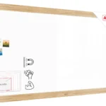 Tableau blanc magnétique PREMIUM 240x120 cm effaçable à sec avec cadre massif motif chêne