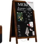 Chevalet stop-trottoir étanche 80x45 cm cadre CLASSIC BRUN + ACCESSOIRES