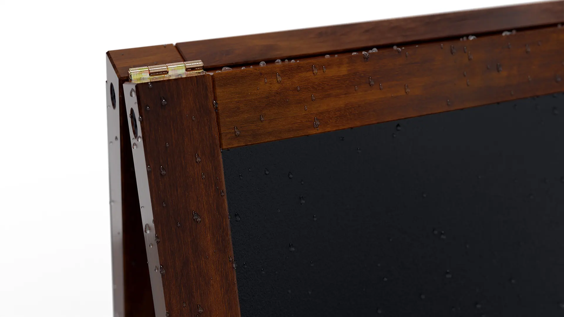 Chevalet stop-trottoir étanche magnétique 80x45 cm cadre CLASSIC BRUN + ACCESSOIRES – Image 7