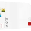 Tableau magnétique effaçable à sec SLIMboard sans cadre 120x60 cm + ACCESSOIRES