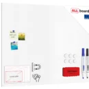 Tableau magnétique effaçable à sec SLIMboard sans cadre 120x90 cm + ACCESSOIRES