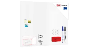 Tableau magnétique effaçable à sec SLIMboard sans cadre 150x120 cm + ACCESSOIRES