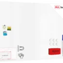 Tableau magnétique effaçable à sec SLIMboard sans cadre 180x120 cm + ACCESSOIRES