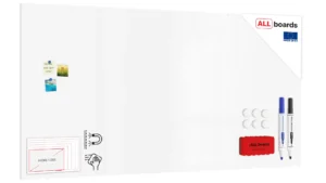 Tableau magnétique effaçable à sec SLIMboard sans cadre 240x120 cm + ACCESSOIRES