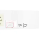 Tableau magnétique effaçable à sec SLIMboard sans cadre 60x15 cm