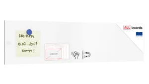 Tableau magnétique effaçable à sec SLIMboard sans cadre 60x15 cm