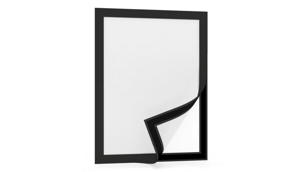 Chemise de présentation autocollante noire A4