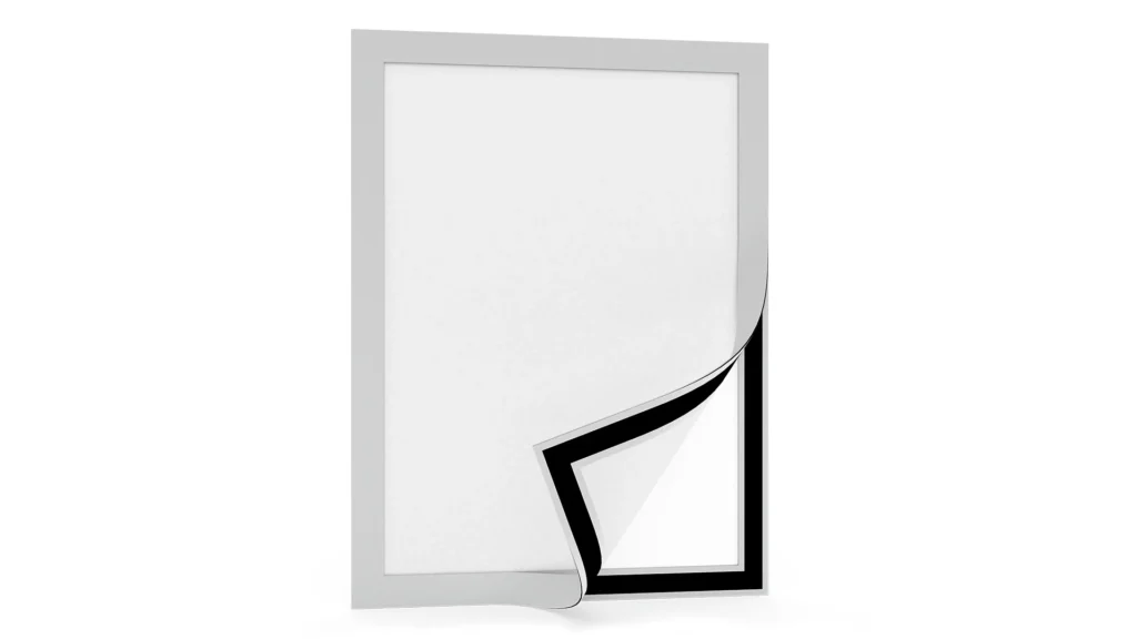 Chemise de présentation autocollante argent A4