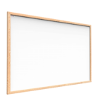 Tableau Blanc Magnétique Effaçable à Sec avec Cadre en Bois 80x50cm