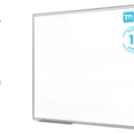 Tableau blanc magnétique 100x80 cm avec cadre en aluminium + accessoires - Série TM IDEA® Flex