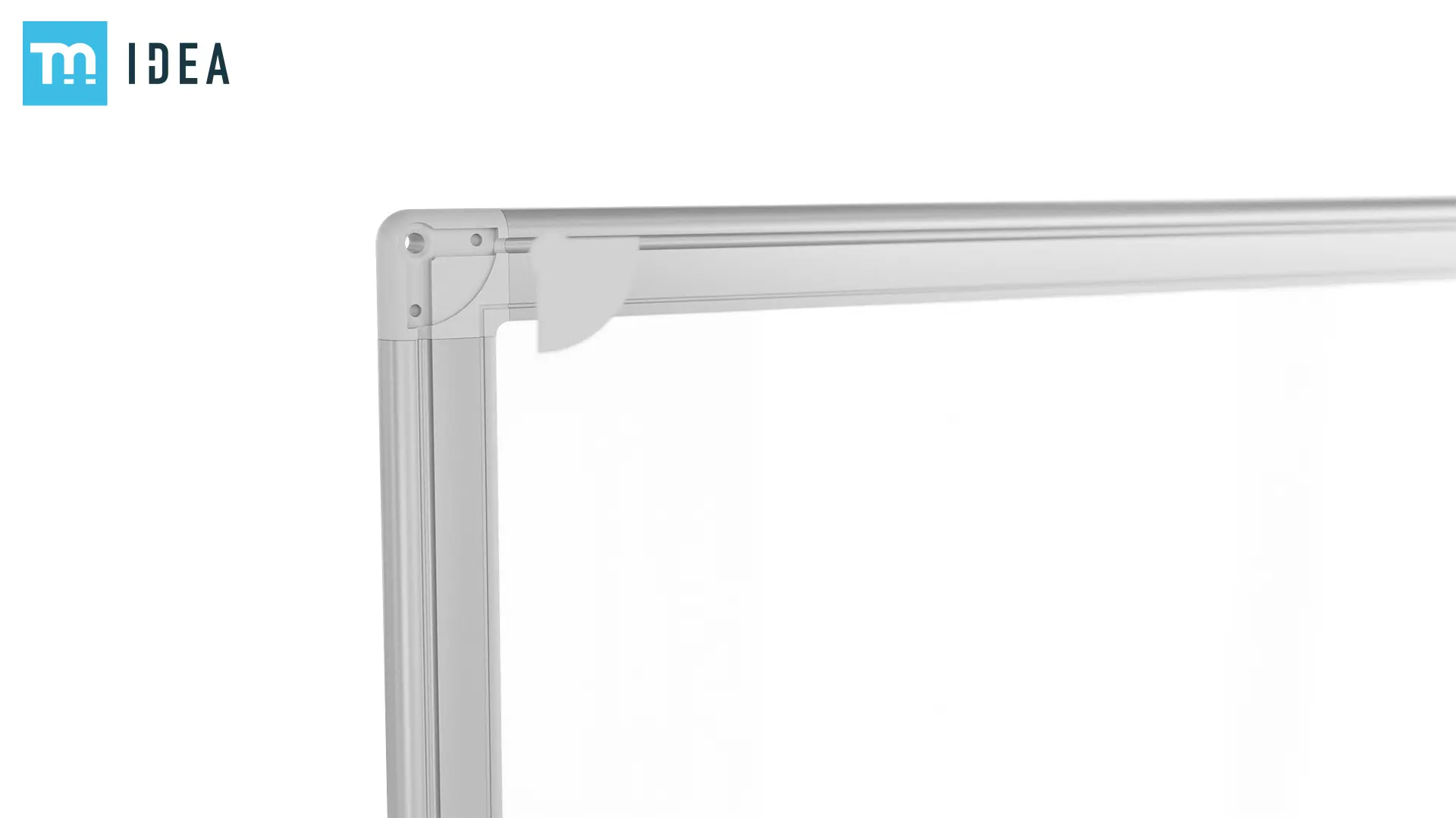 Tableau blanc magnétique 100x80 cm avec cadre en aluminium + accessoires - Série TM IDEA® Flex – Image 8